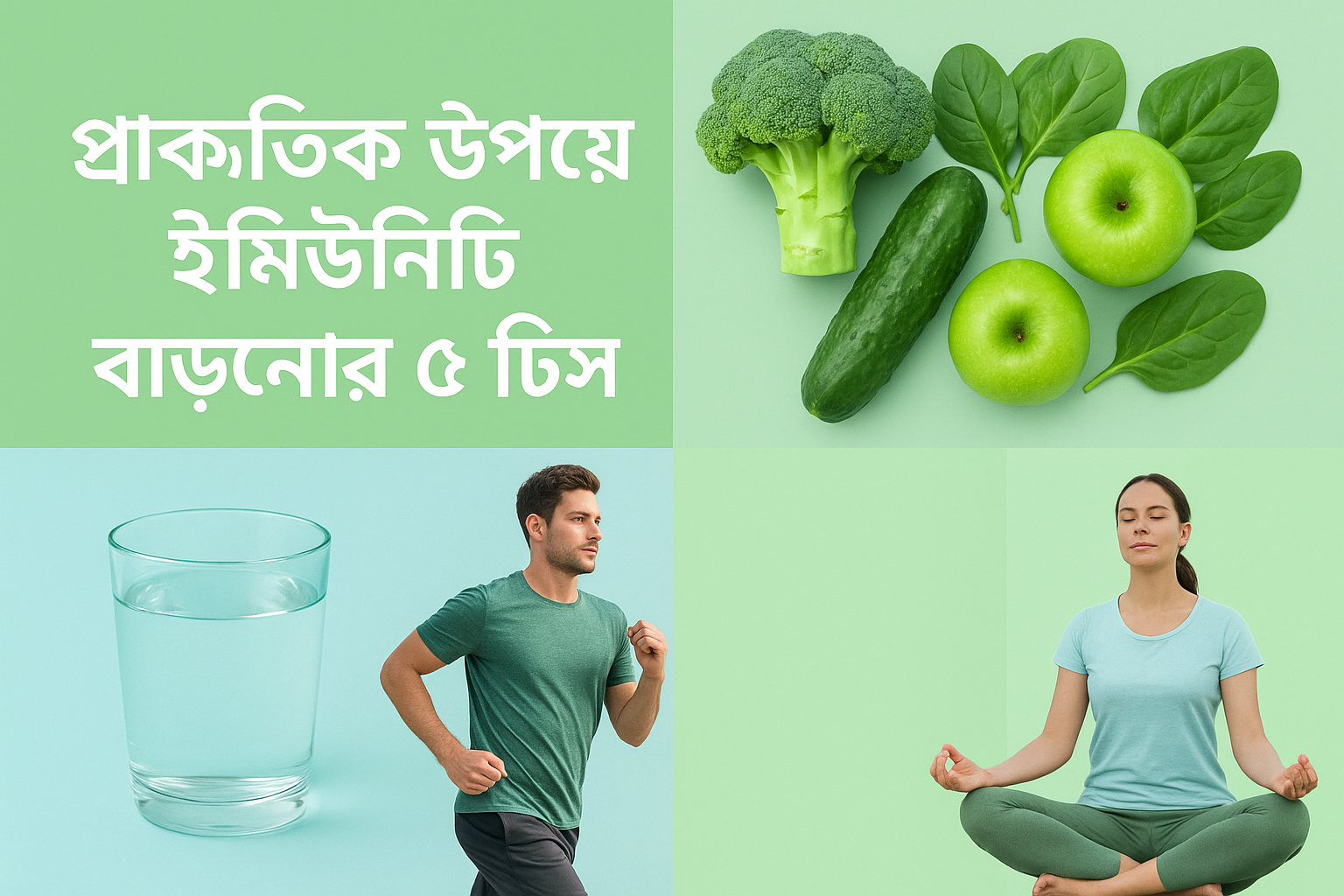 প্রাকৃতিক উপায়ে রোগ প্রতিরোধ ক্ষমতা বাড়ানোর ৫টি টিপস