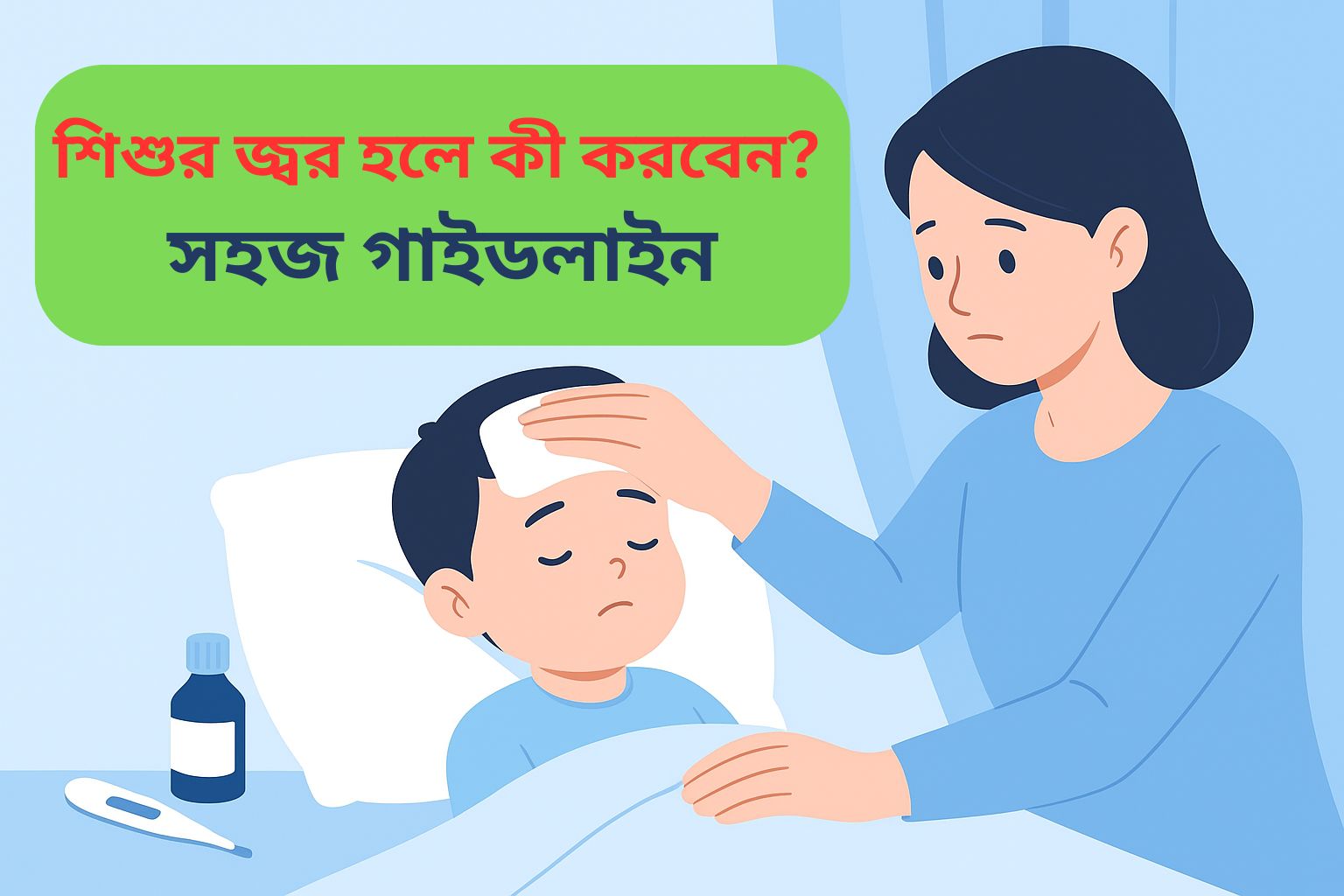 শিশুর জ্বর হলে কী করবেন? সহজ গাইডলাইন