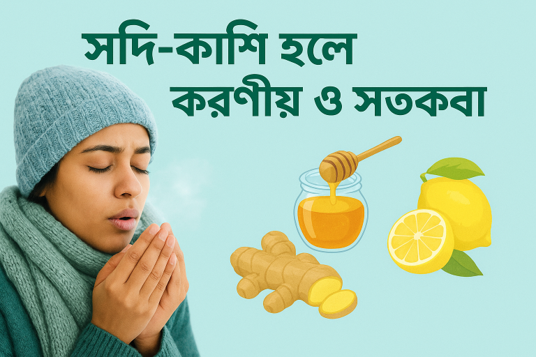 সর্দি-কাশি হলে করণীয় ও সতর্কতা