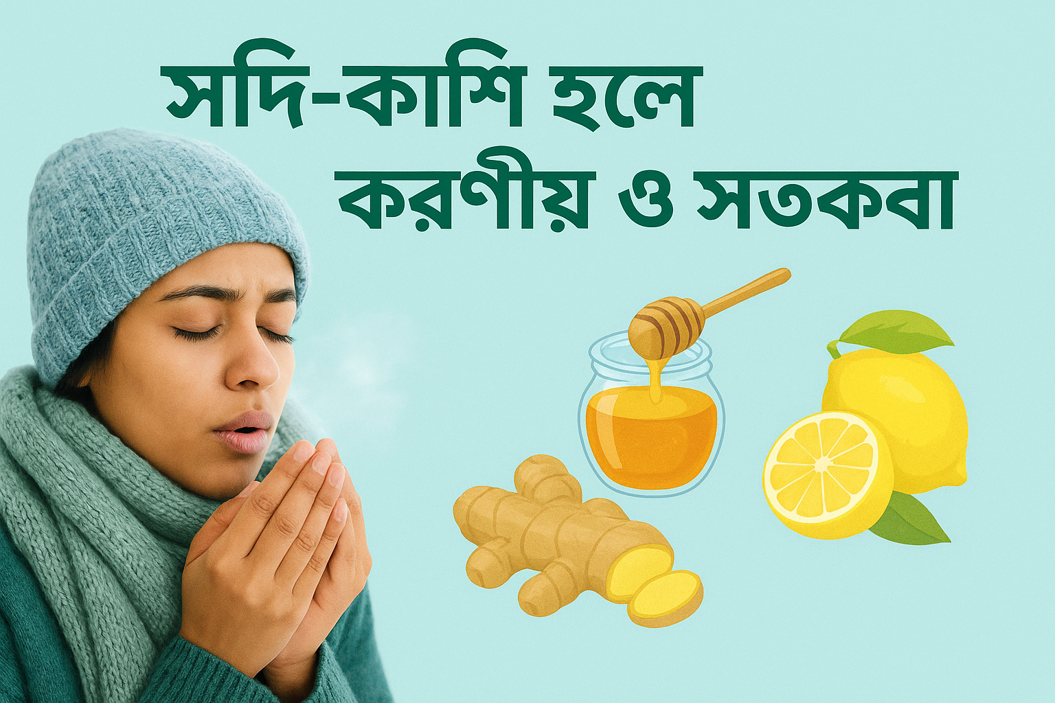 সর্দি-কাশি হলে করণীয় ও সতর্কতা